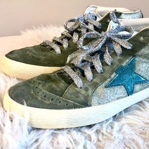 Golden Goose MidStar with silver laces